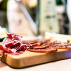 Cold Cuts dispayed on a charcuterie board from Gigi's Gourmet