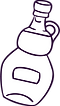 A line art depiction of our maple syrup sticker