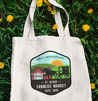 The 50th anniversary logo canvas totebag